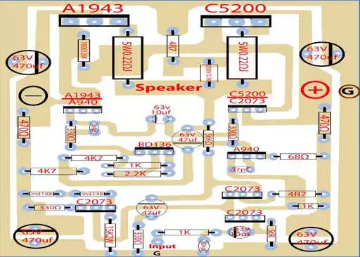 Play Amplifier Circuit Board Diagram