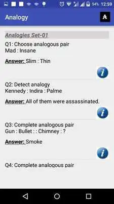 Play Analogy Mock test