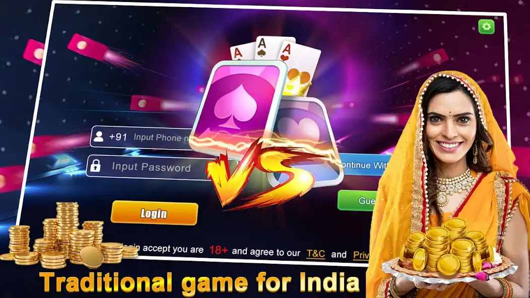 Play Andar Bahar:3 Patti Slots  and enjoy Andar Bahar:3 Patti Slots with UptoPlay