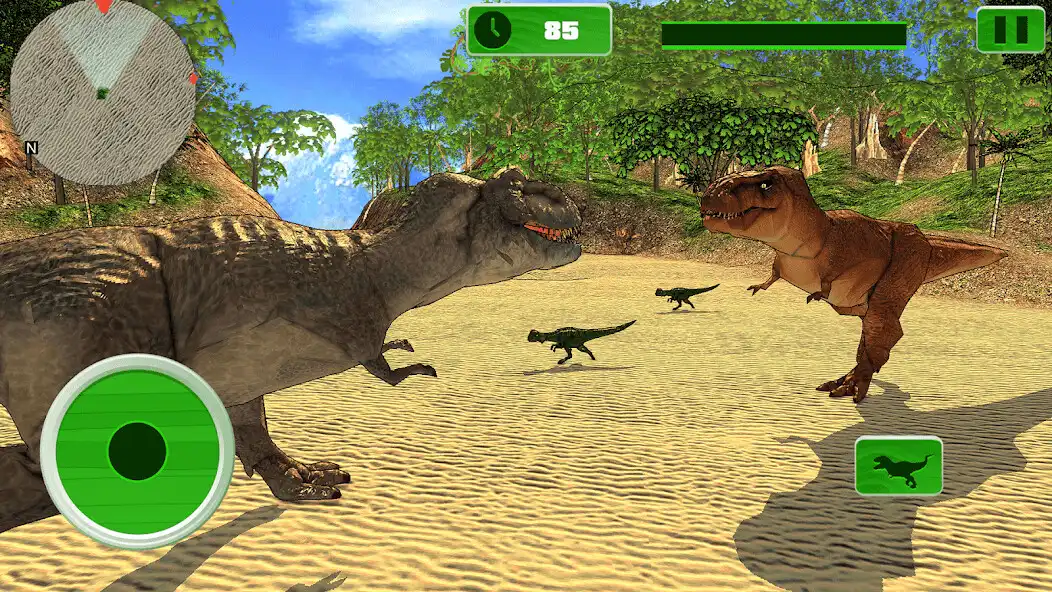 Play Angry Dino: Dinosaur Games as an online game Angry Dino: Dinosaur Games with UptoPlay