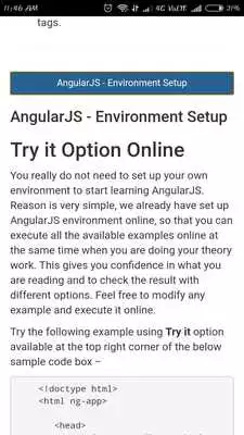 Play Angular JS Tutorial Offline