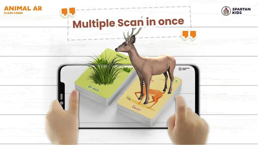 Play Animal AR 3D Safari Flash Card as an online game Animal AR 3D Safari Flash Card with UptoPlay