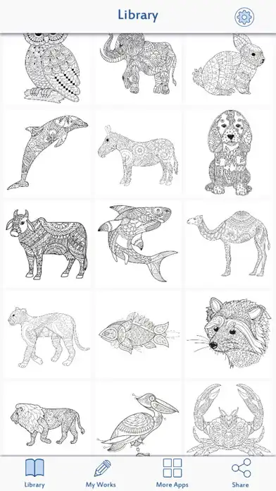 Play Animal coloring pages games as an online game Animal coloring pages games with UptoPlay