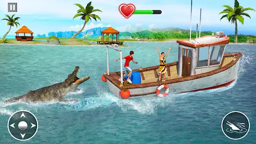 Play Animal Crocodile  Attack Sim as an online game Animal Crocodile  Attack Sim with UptoPlay