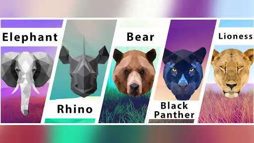 Play Animal Face LoPoly Art  and enjoy Animal Face LoPoly Art with UptoPlay