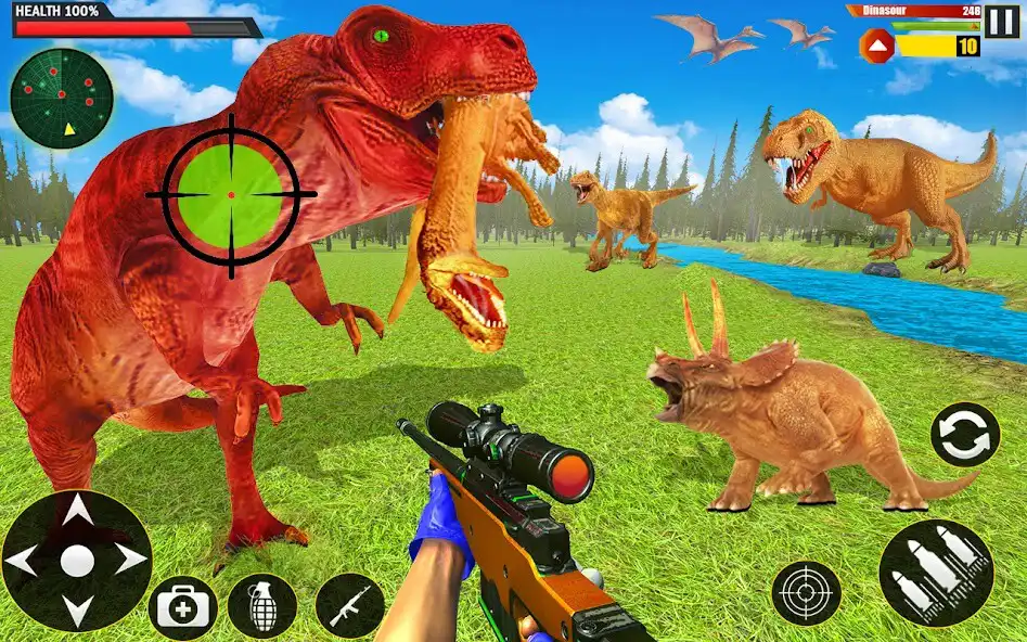 Play Animal Hunting Games Dino Game  and enjoy Animal Hunting Games Dino Game with UptoPlay