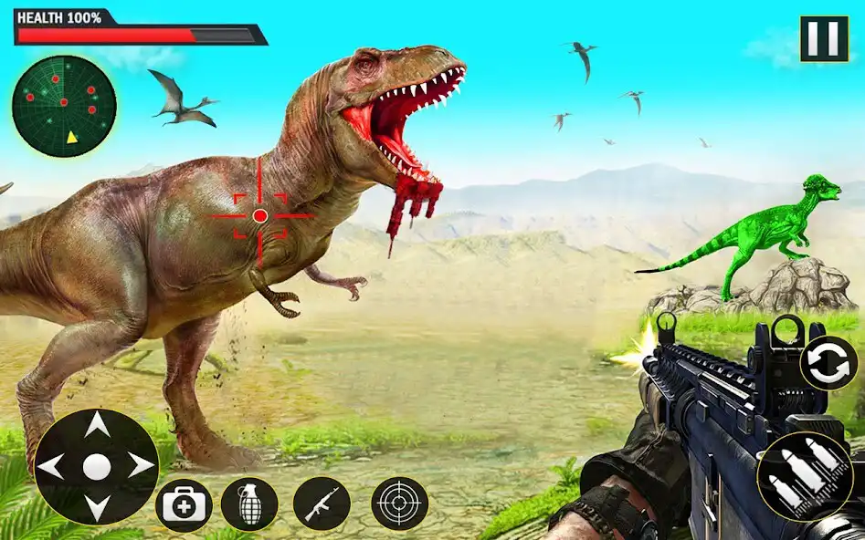 Play Animal Hunting Games Dino Game as an online game Animal Hunting Games Dino Game with UptoPlay