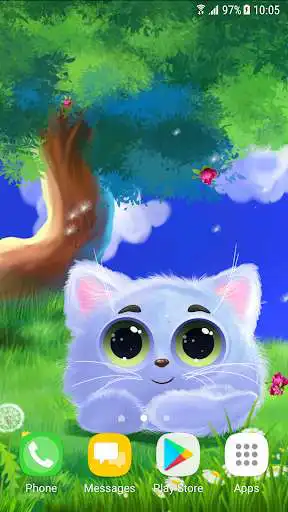 Play Animated Cat Live Wallpaper as an online game Animated Cat Live Wallpaper with UptoPlay