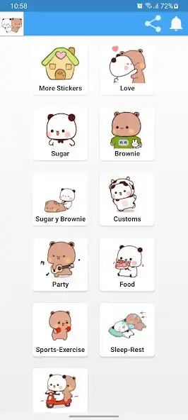 Play Animated Cute Bears Stickers  and enjoy Animated Cute Bears Stickers with UptoPlay