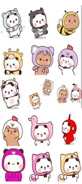 Play Animated Cute Bears Stickers as an online game Animated Cute Bears Stickers with UptoPlay