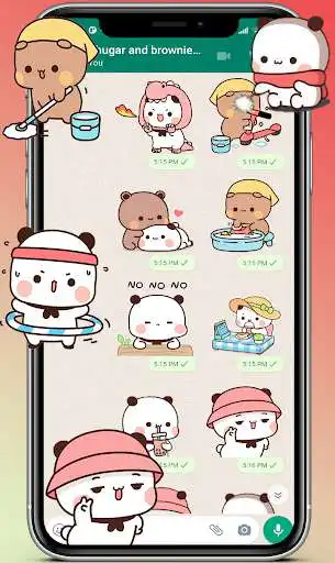 Play Animated Sugar and Brownie Stickers  WAStickerApps as an online game Animated Sugar and Brownie Stickers  WAStickerApps with UptoPlay