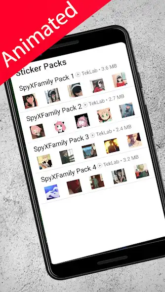 Play Animated WA Sticker SpyXFamily  and enjoy Animated WA Sticker SpyXFamily with UptoPlay