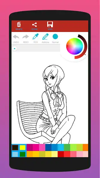 Play Anime Coloring Book for Adults  and enjoy Anime Coloring Book for Adults with UptoPlay