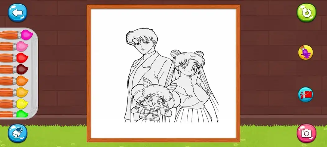 Play Anime Coloring Pages as an online game Anime Coloring Pages with UptoPlay