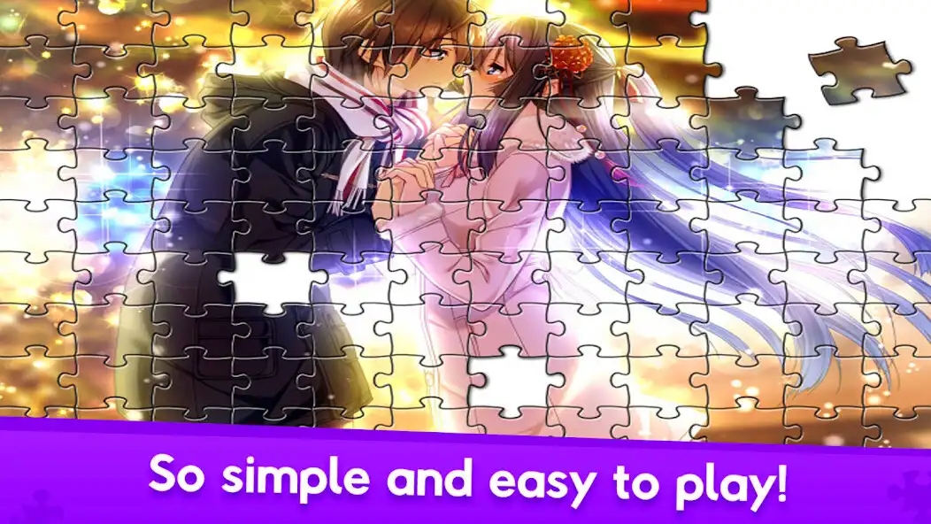 Play Anime Couple  Jigsaw Puzzle as an online game Anime Couple  Jigsaw Puzzle with UptoPlay