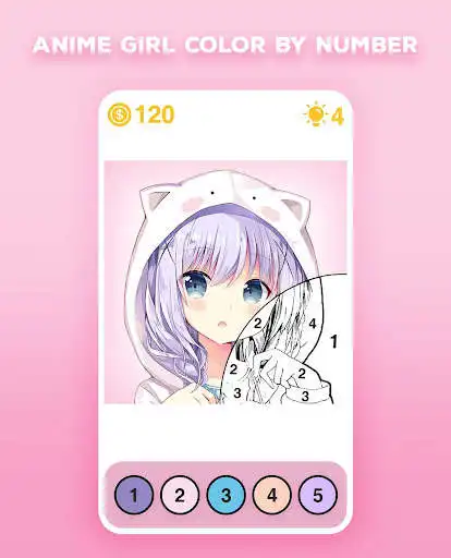 Play Anime Girl Color by Number - Anime Coloring Book  and enjoy Anime Girl Color by Number - Anime Coloring Book with UptoPlay