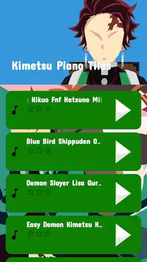 Play Anime Kimetsu NoYaiba Piano Tiles Game as an online game Anime Kimetsu NoYaiba Piano Tiles Game with UptoPlay