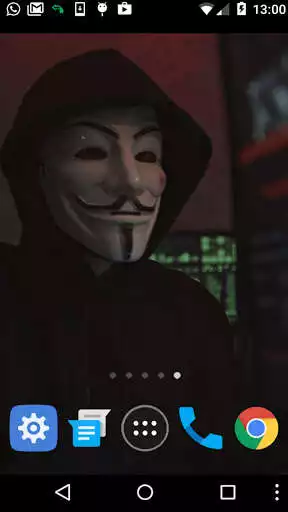 Play Anonymous Mask Wallpaper as an online game Anonymous Mask Wallpaper with UptoPlay