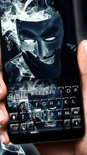 Play Anonymous Smoke Keyboard Theme  and enjoy Anonymous Smoke Keyboard Theme with UptoPlay