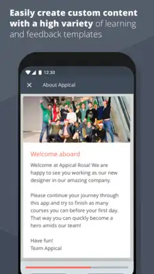 Play Appical, the onboarding app