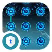 Free play online AppLock Blue Technology Theme APK