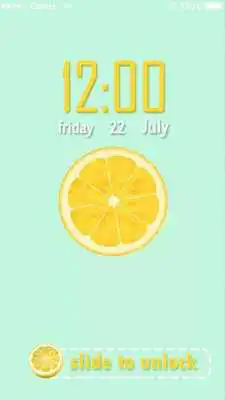 Play Applock Theme Lemon