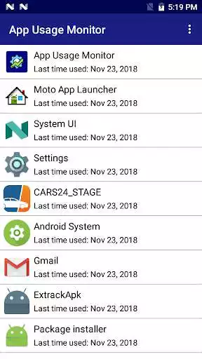 Play App Usage Monitor