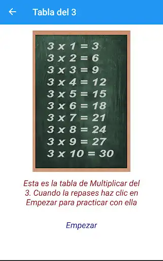 Play Aprende las Tablas de Multiplicar as an online game Aprende las Tablas de Multiplicar with UptoPlay