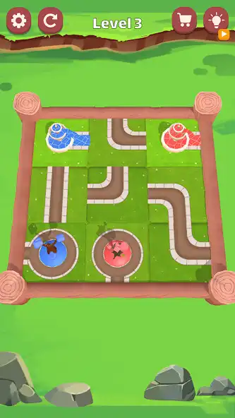 Play Aqua Flow Rotate Puzzle as an online game Aqua Flow Rotate Puzzle with UptoPlay