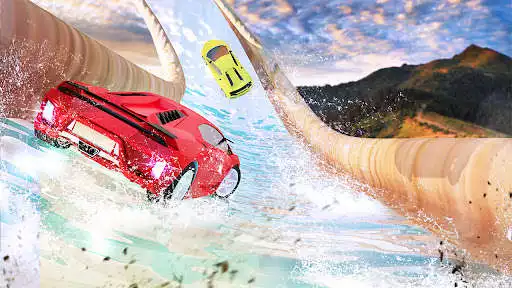 Play Aqua Park Water Slide Car Race as an online game Aqua Park Water Slide Car Race with UptoPlay