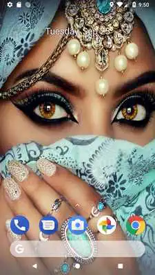 Play Arab Eyes - scarf eyes images