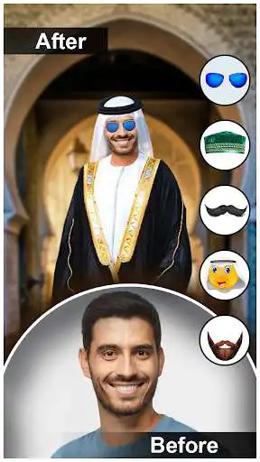 Play Arab Man Photo Editor : Suit, Hair, Moustache as an online game Arab Man Photo Editor : Suit, Hair, Moustache with UptoPlay