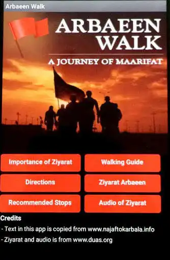 Play APK Arbaeen Walk  and enjoy Arbaeen Walk with UptoPlay appinventor.ai_hasankaz.ArbaeenWalk