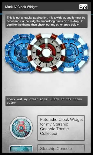 Play Arc Reactor Clock Widget  and enjoy Arc Reactor Clock Widget with UptoPlay