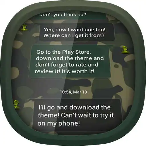 Free play online Army Camouflage for GO SMS  APK