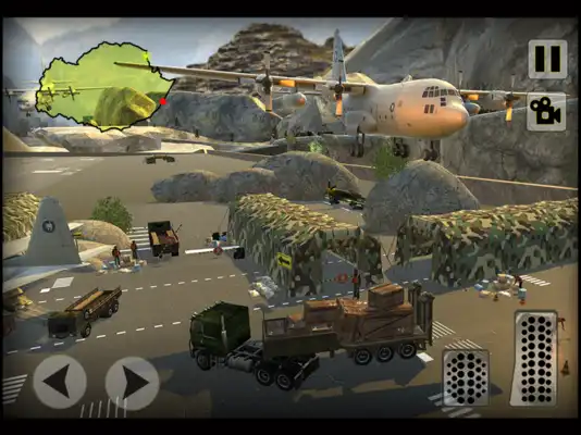 Play Army Cargo Airplane Transport