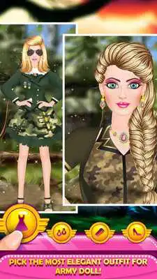 Play Army Doll Fashion Salon