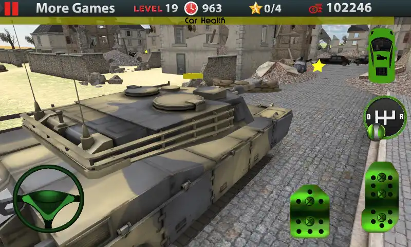 Play Army Parking Wars: WW2 as an online game Army Parking Wars: WW2 with UptoPlay