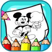 Free play online Art mickey Coloring Page Mouse Cartoon APK