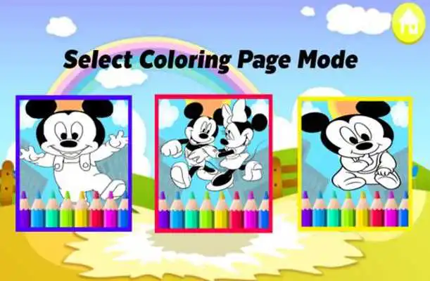 Play Art mickey Coloring Page Mouse Cartoon