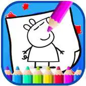 Free play online Art peppa Coloring Page Pig Cartoon APK