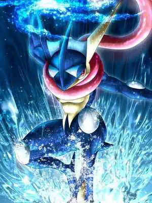 Play Ash Greninja Poke Wallpaper Art