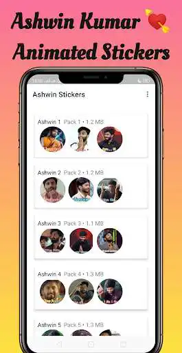 Play Ashwin - Animated Stickers  and enjoy Ashwin - Animated Stickers with UptoPlay