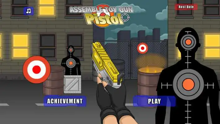 Play Assemble Toy Gun Pistol