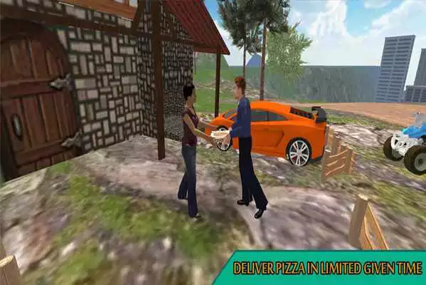 Play ATV Bike Pizza Delivery Boy