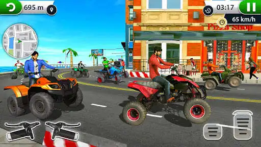 Play APK ATV City Traffic Racing Games 2019  and enjoy ATV City Traffic Racing Games 2019 with UptoPlay com.hyperfame_ATV.citytraffic.racinggames2019