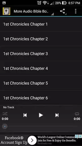 Play Audio Bible: 1 Chronicles 1-29