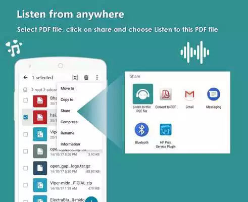 Play AudioBook - Listen any PDF, news, article or text