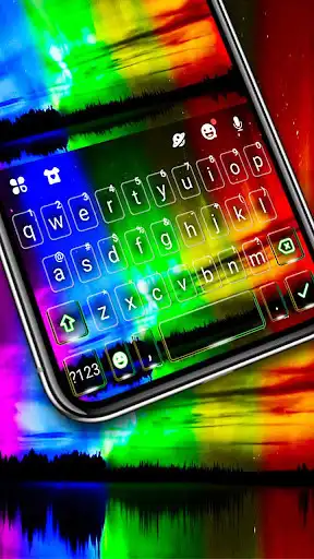 Play Aurora Nothern Lights Keyboard Theme as an online game Aurora Nothern Lights Keyboard Theme with UptoPlay