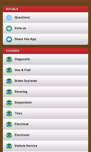 Play APK Auto Mechanic Course  and enjoy Auto Mechanic Course with UptoPlay com.repair.auto.mechanic.course